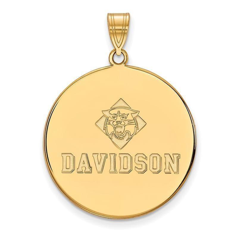 10ky LogoArt Davidson College XL Disc Pendant - Seattle Gold Grillz