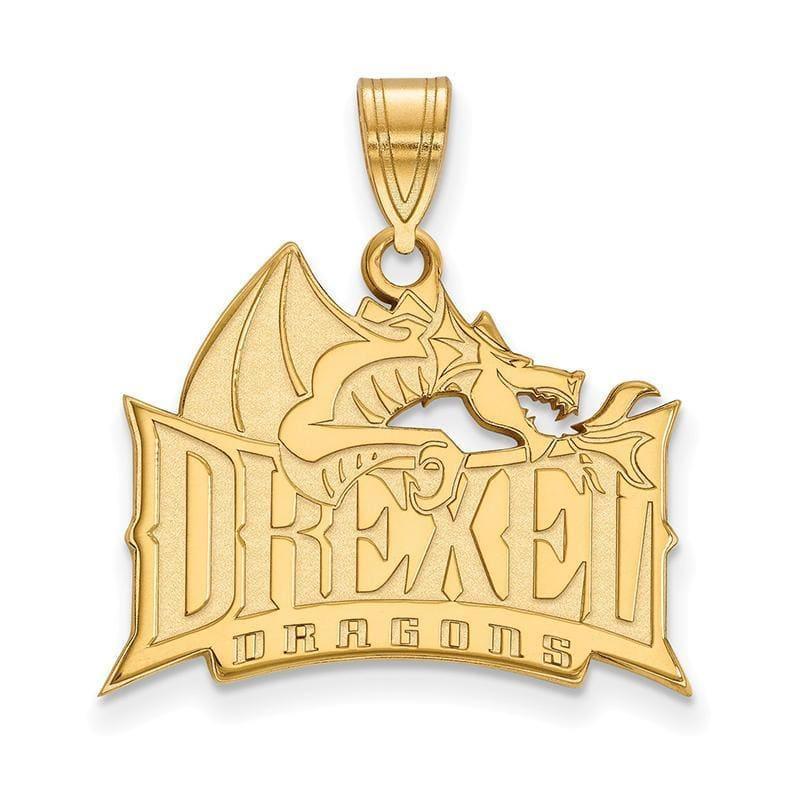 10ky LogoArt Drexel University Large Pendant - Seattle Gold Grillz