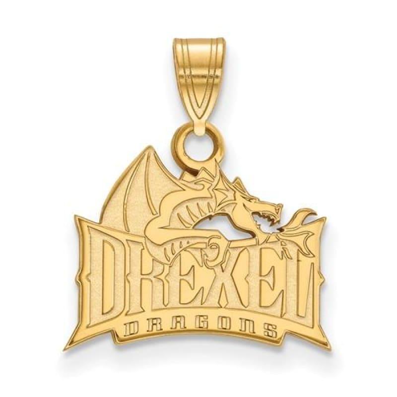 10ky LogoArt Drexel University Small Pendant - Seattle Gold Grillz