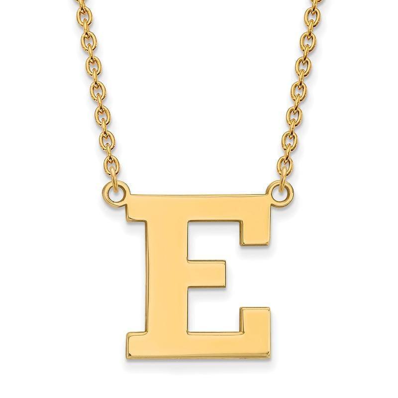 10ky LogoArt Eastern Michigan University Large Pendant w-Necklace - Seattle Gold Grillz