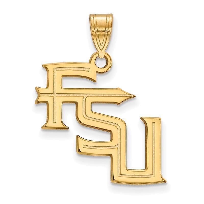 10ky LogoArt Florida State University Large Pendant - Seattle Gold Grillz