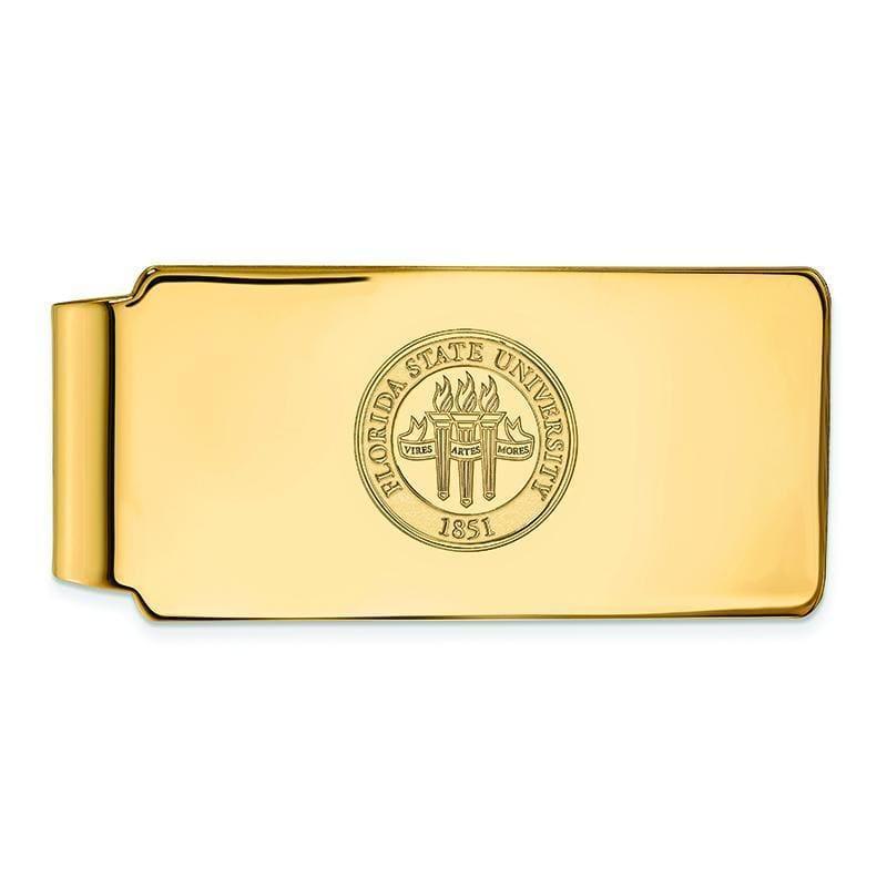 10ky LogoArt Florida State University Money Clip Crest - Seattle Gold Grillz
