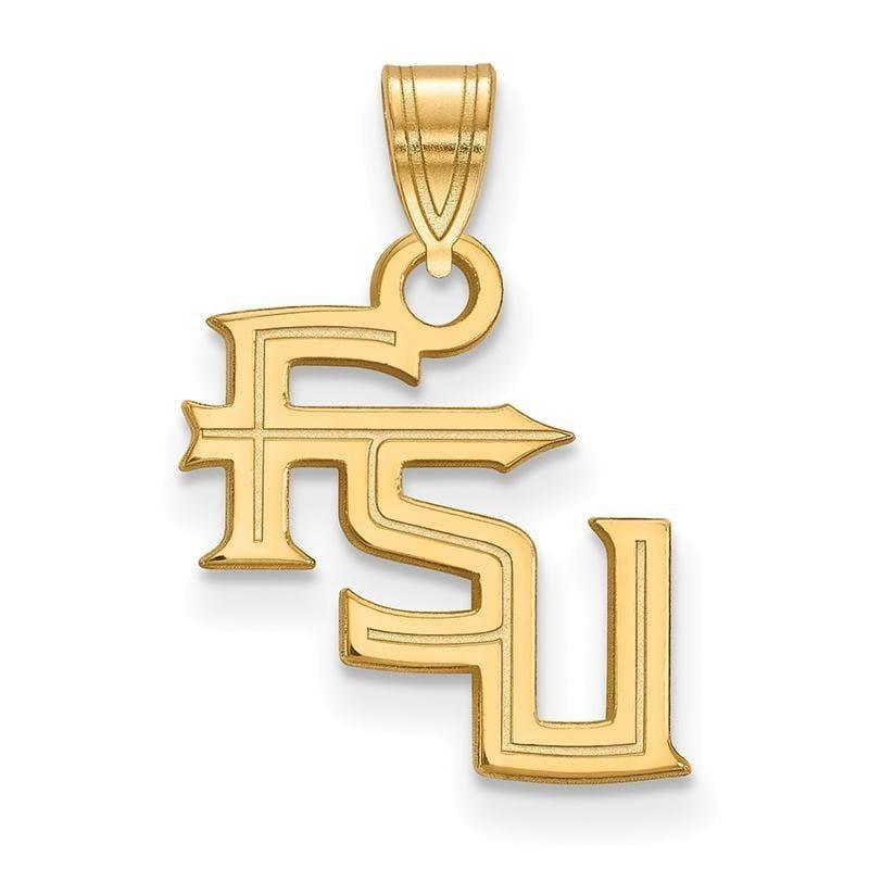 10ky LogoArt Florida State University Small Pendant - Seattle Gold Grillz
