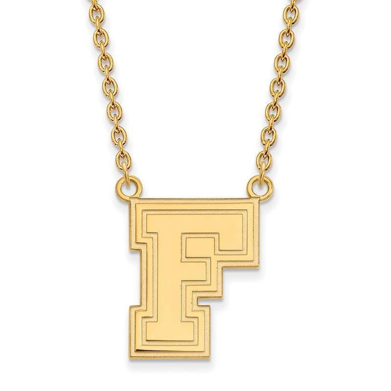 10ky LogoArt Fordham University Large Pendant w-Necklace - Seattle Gold Grillz