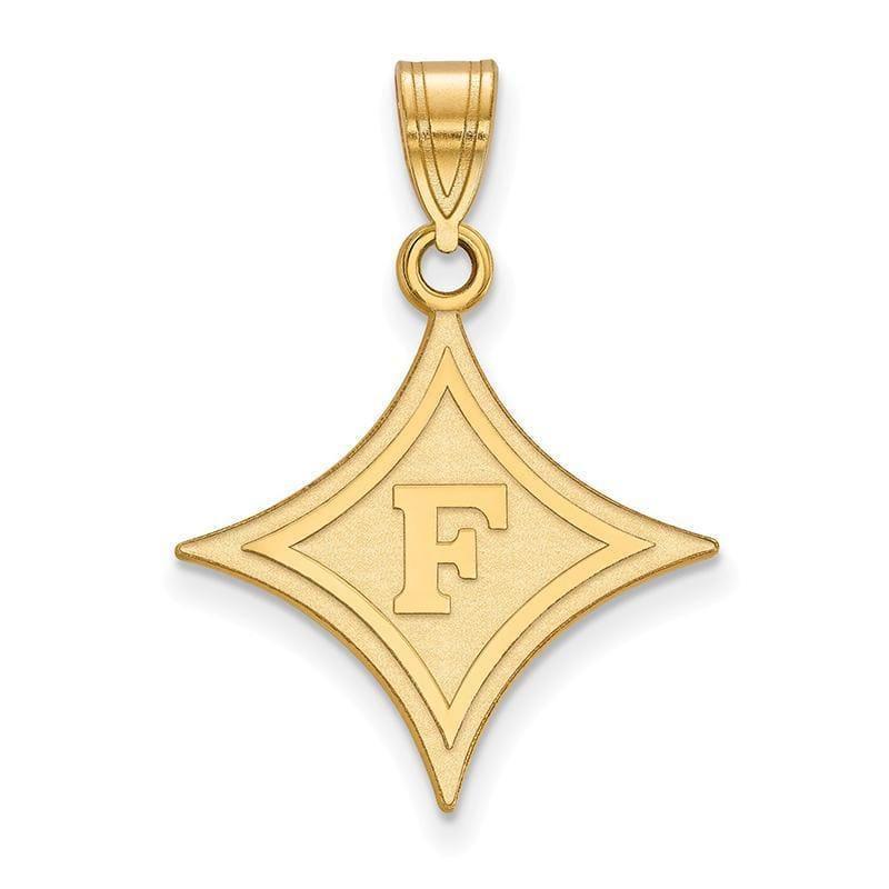 10ky LogoArt Furman University Large Pendant - Seattle Gold Grillz