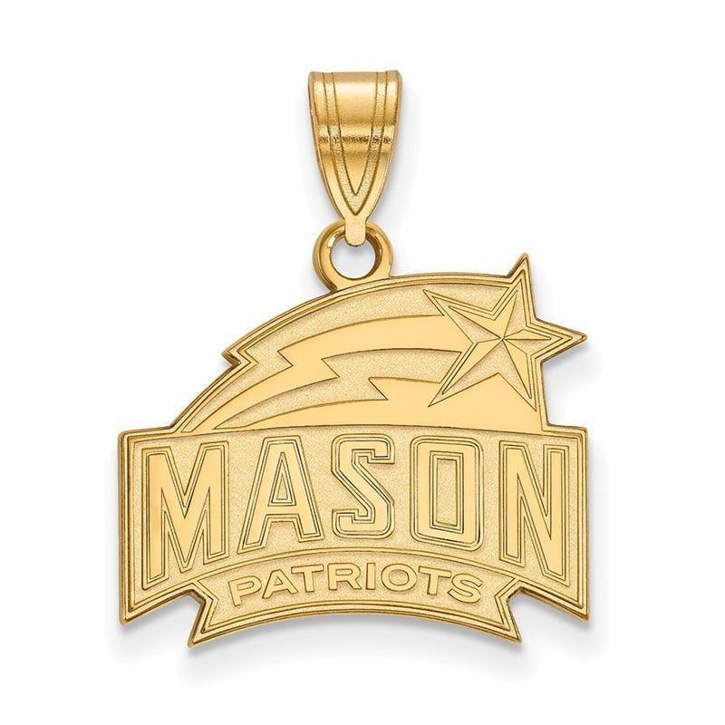 10ky LogoArt George Mason University Medium Pendant - Seattle Gold Grillz