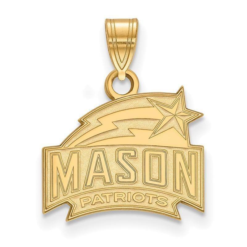 10ky LogoArt George Mason University Small Pendant - Seattle Gold Grillz