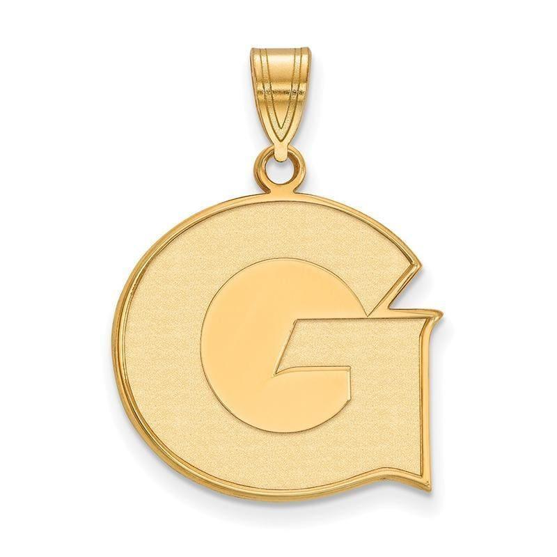 10ky LogoArt Georgetown University Large Pendant - Seattle Gold Grillz