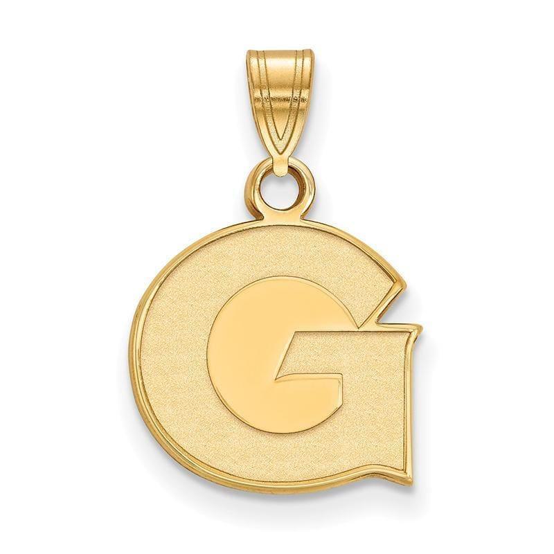 10ky LogoArt Georgetown University Small Pendant - Seattle Gold Grillz
