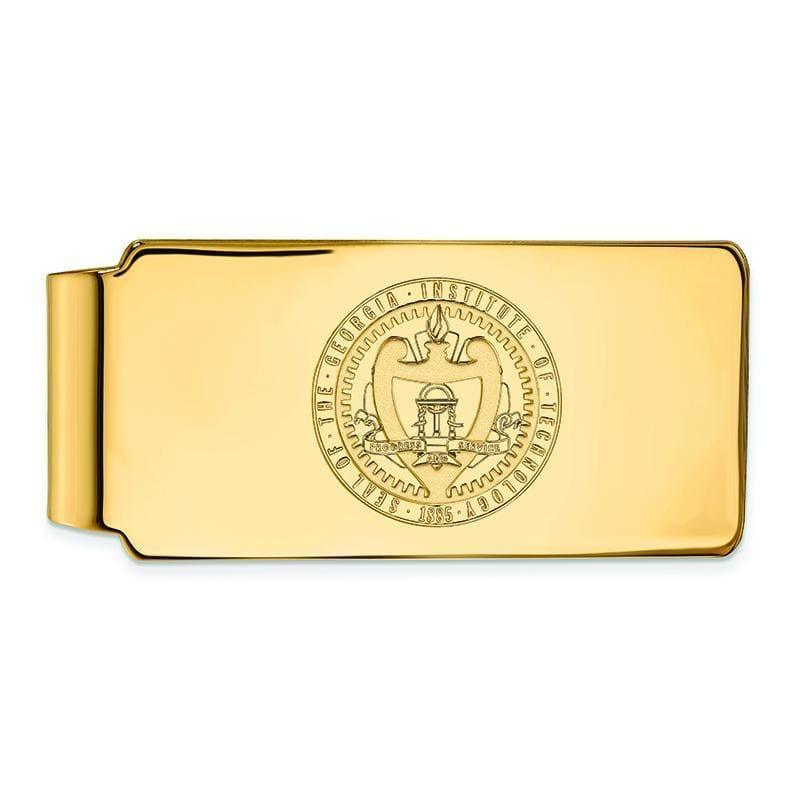 10ky LogoArt Georgia Institute of Technology Money Clip Crest - Seattle Gold Grillz