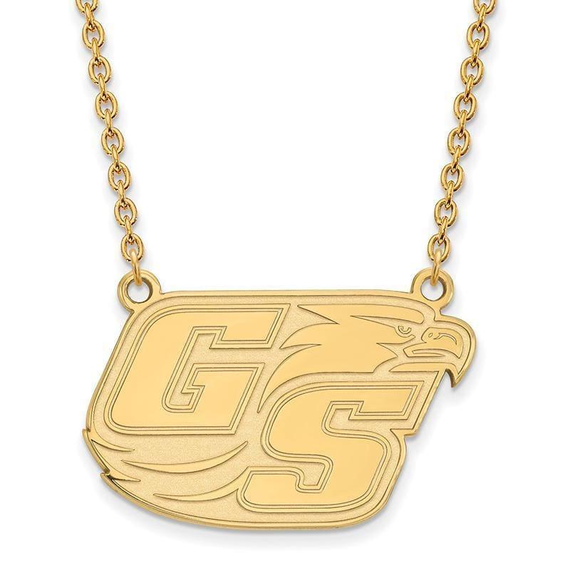 10ky LogoArt Georgia Southern University Large Pendant w-Necklace - Seattle Gold Grillz