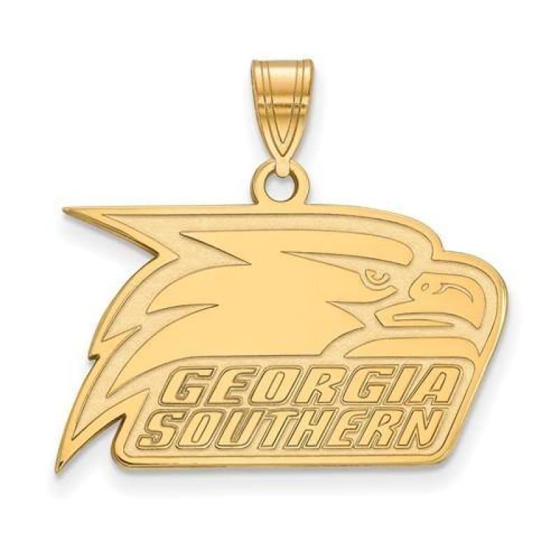 10ky LogoArt Georgia Southern University Medium Pendant - Seattle Gold Grillz