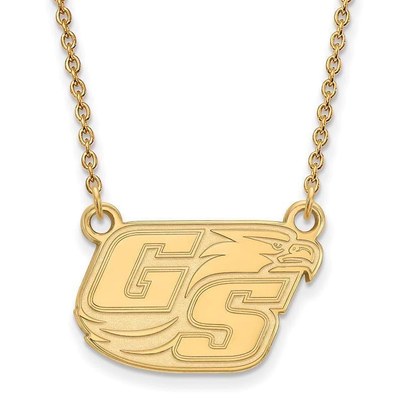 10ky LogoArt Georgia Southern University Small Pendant w-Necklace - Seattle Gold Grillz
