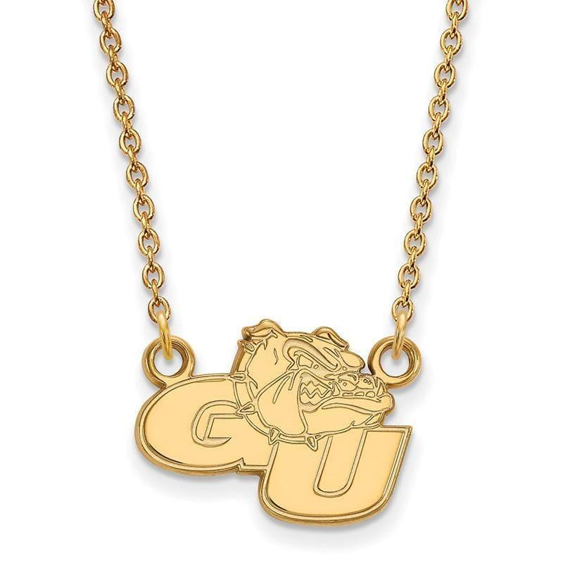 10ky LogoArt Gonzaga University Small Pendant w-Necklace - Seattle Gold Grillz