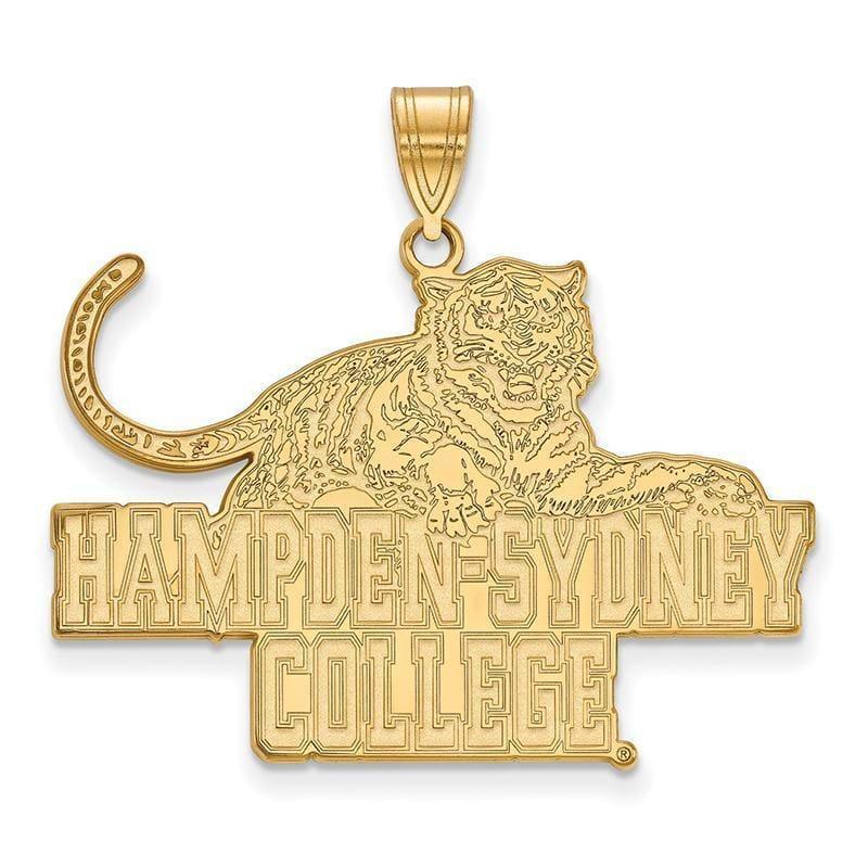 10ky LogoArt Hampden Sydney College XL Pendant - Seattle Gold Grillz