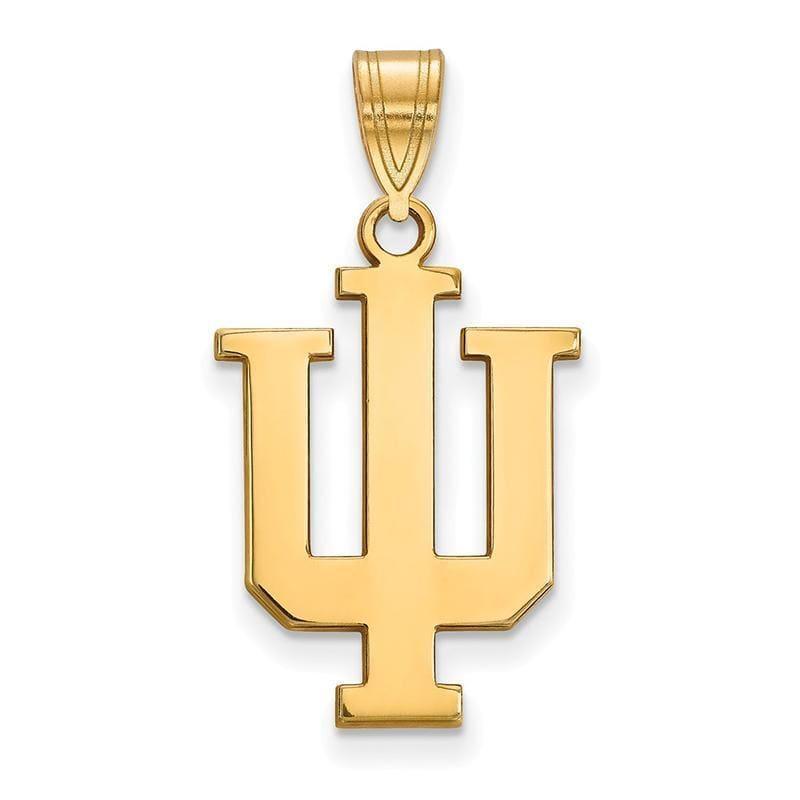 10ky LogoArt Indiana University Large Pendant - Seattle Gold Grillz