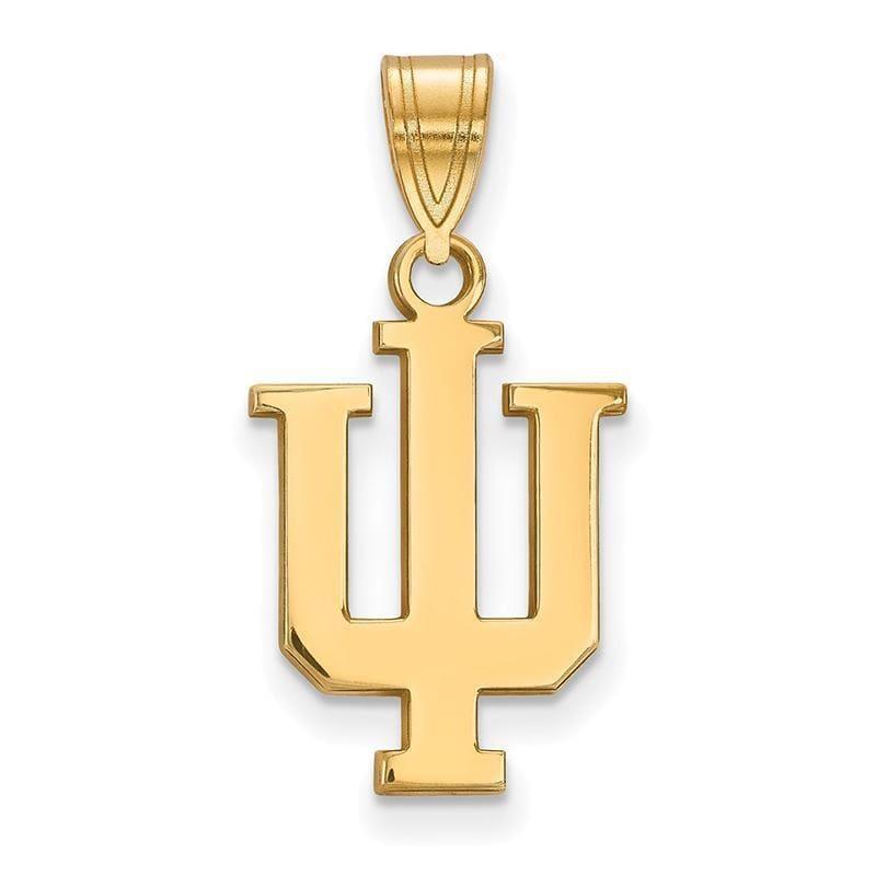 10ky LogoArt Indiana University Medium Pendant - Seattle Gold Grillz