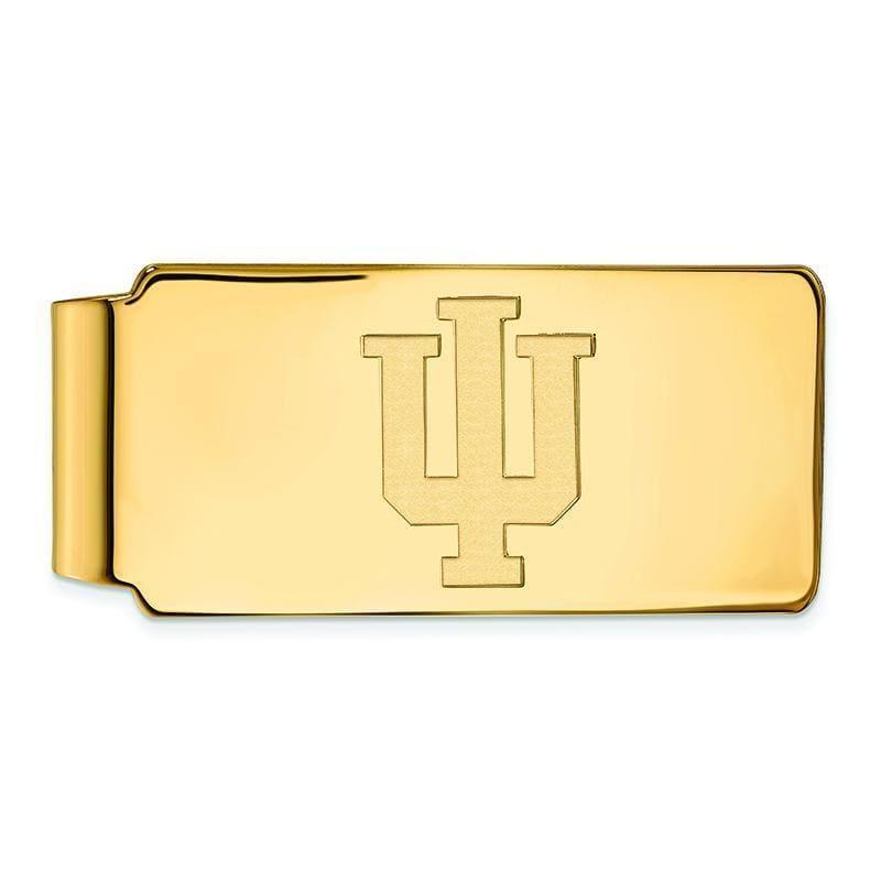 10ky LogoArt Indiana University Money Clip - Seattle Gold Grillz