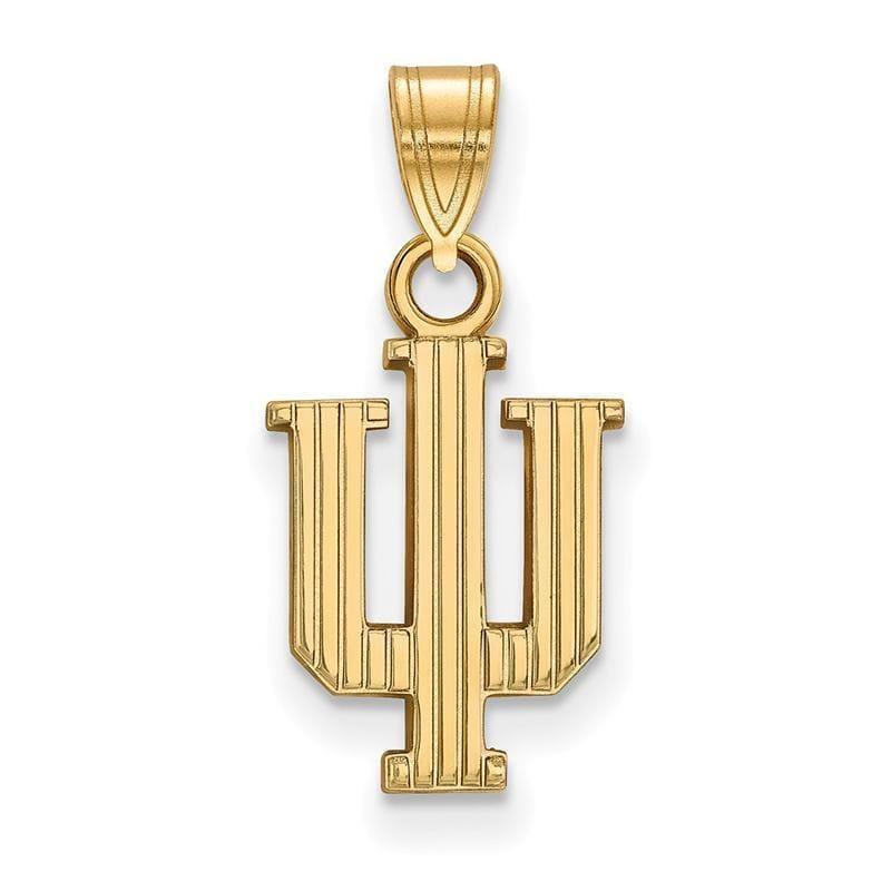 10ky LogoArt Indiana University Small Pendant - Seattle Gold Grillz