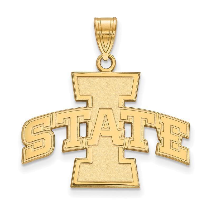 10ky LogoArt Iowa State University Large Pendant - Seattle Gold Grillz