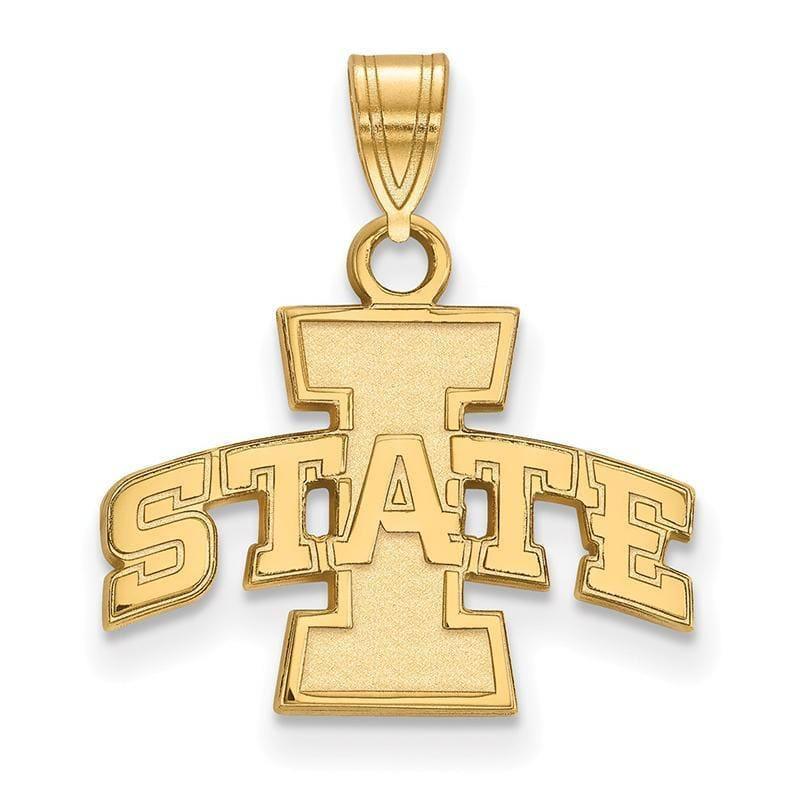 10ky LogoArt Iowa State University Small Pendant - Seattle Gold Grillz