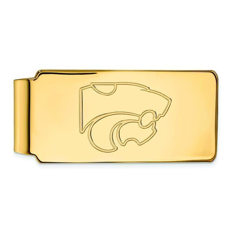 10ky LogoArt Kansas State University Money Clip - Seattle Gold Grillz