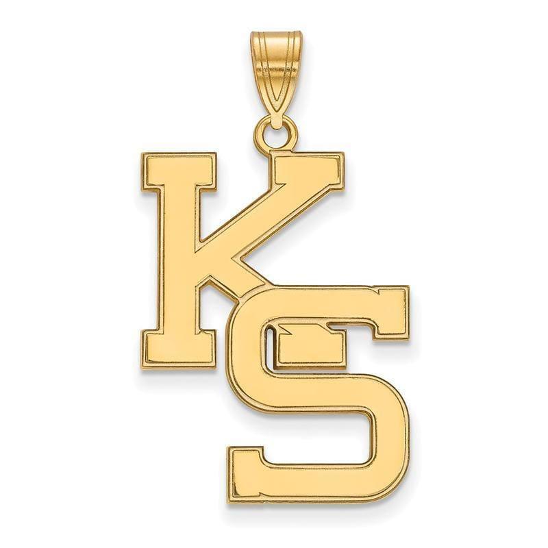 10ky LogoArt Kansas State University XL Pendant - Seattle Gold Grillz