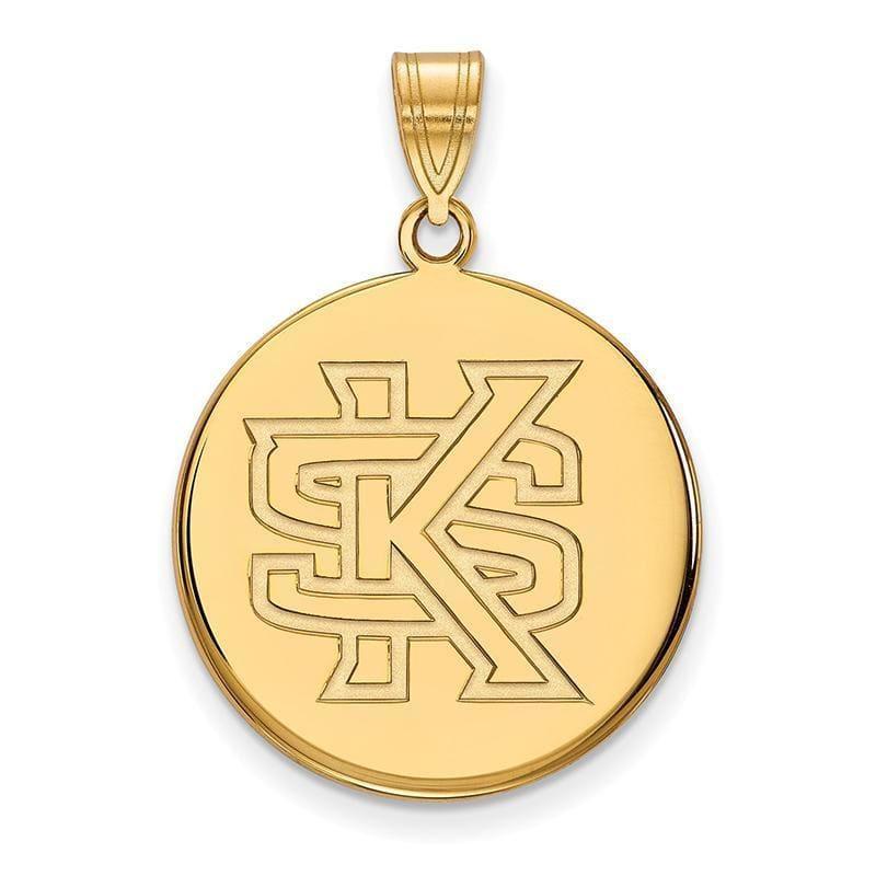 10ky LogoArt Kennesaw State Large Disc Pendant - Seattle Gold Grillz