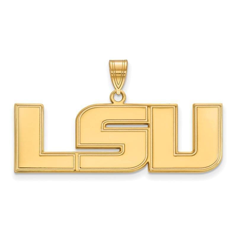 10ky LogoArt Louisiana State University Large Pendant - Seattle Gold Grillz