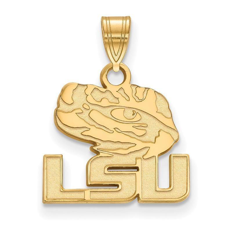 10ky LogoArt Louisiana State University Small Pendant - Seattle Gold Grillz