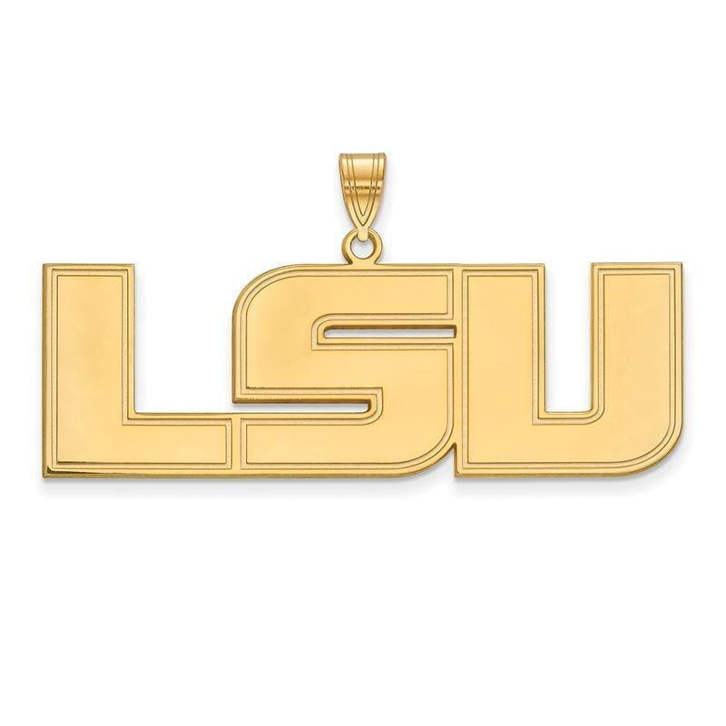 10ky LogoArt Louisiana State University XL Pendant - Seattle Gold Grillz
