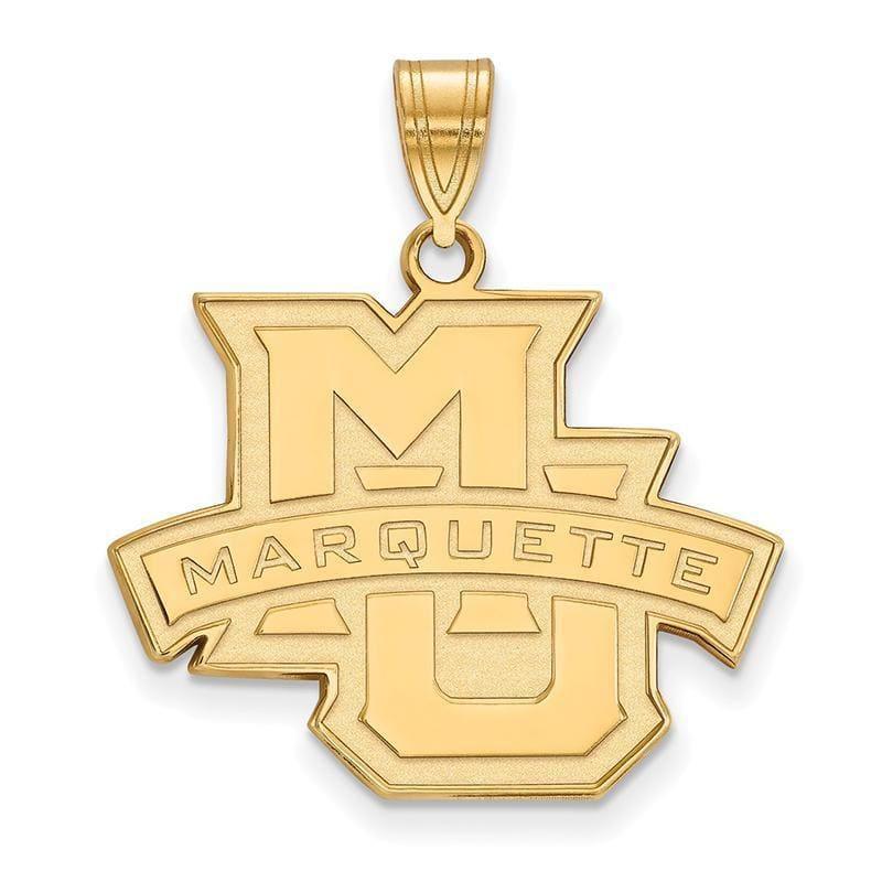 10ky LogoArt Marquette University Large Pendant - Seattle Gold Grillz