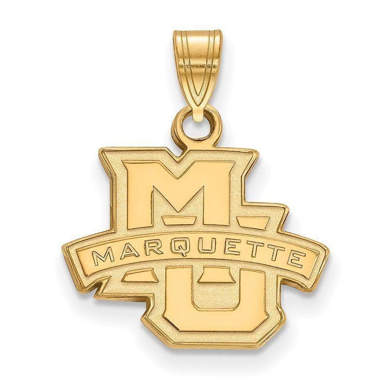 10ky LogoArt Marquette University Small Pendant - Seattle Gold Grillz