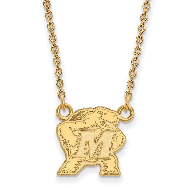 10ky LogoArt Maryland Small Pendant w-Necklace - Seattle Gold Grillz