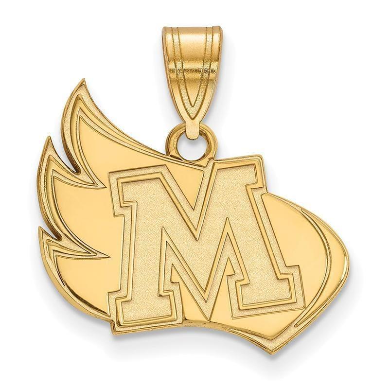 10ky LogoArt Meredith College Large Pendant - Seattle Gold Grillz