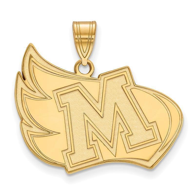 10ky LogoArt Meredith College XL Pendant - Seattle Gold Grillz