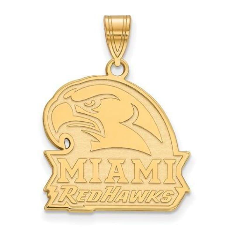 10ky LogoArt Miami University Large Pendant - Seattle Gold Grillz
