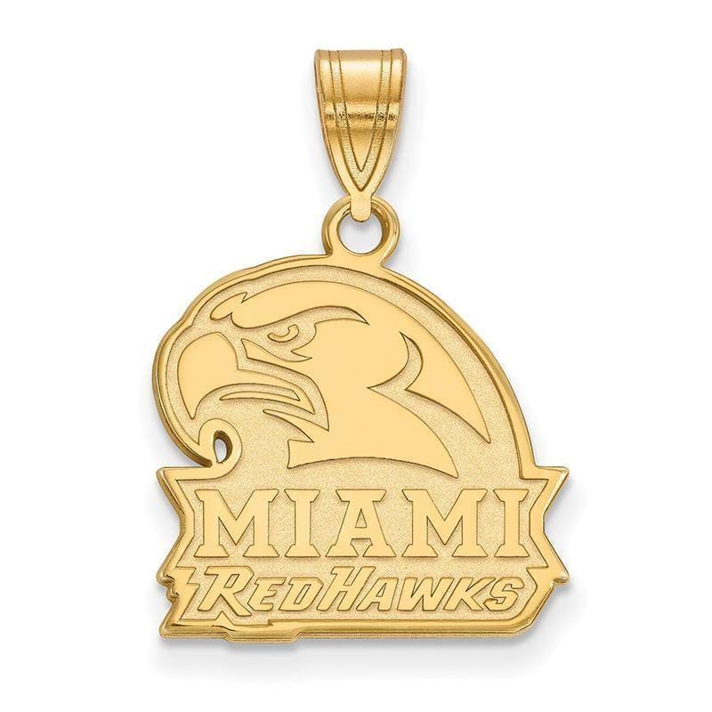 10ky LogoArt Miami University Medium Pendant - Seattle Gold Grillz