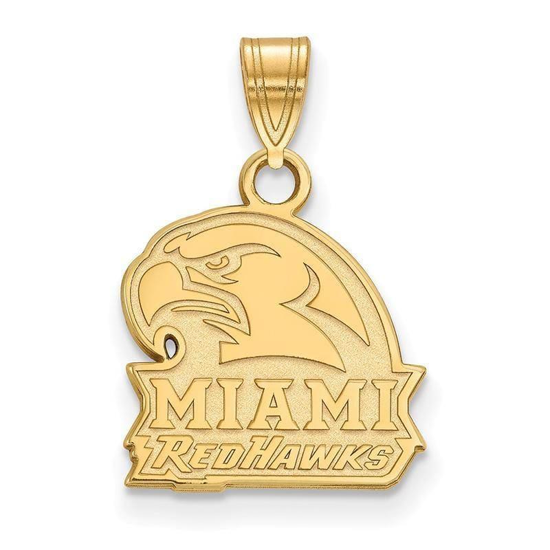 10ky LogoArt Miami University Small Pendant - Seattle Gold Grillz