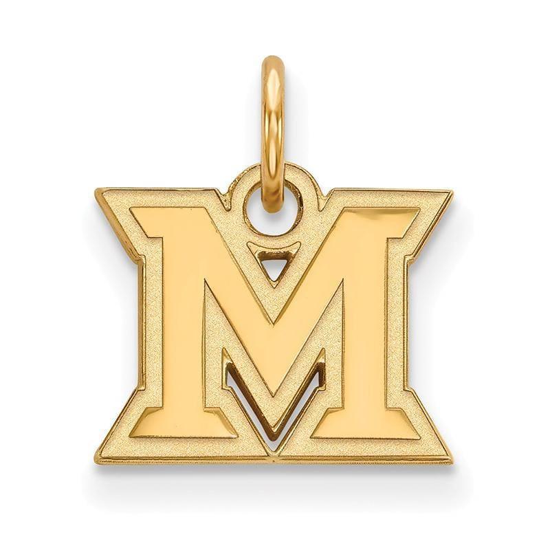 10ky LogoArt Miami University XS Pendant - Seattle Gold Grillz