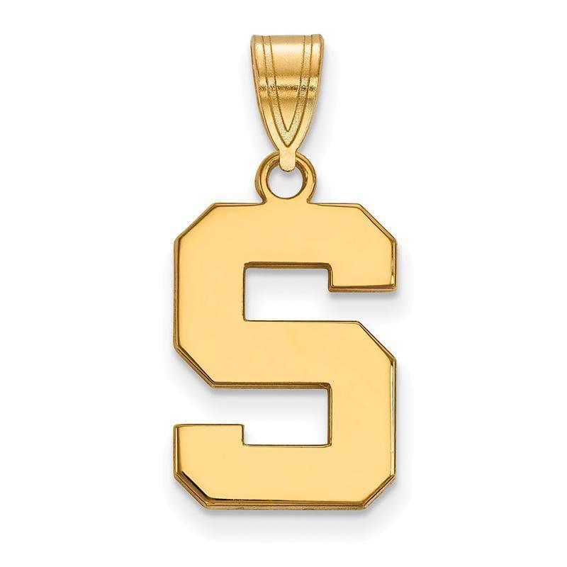 10ky LogoArt Michigan State University Medium Pendant - Seattle Gold Grillz