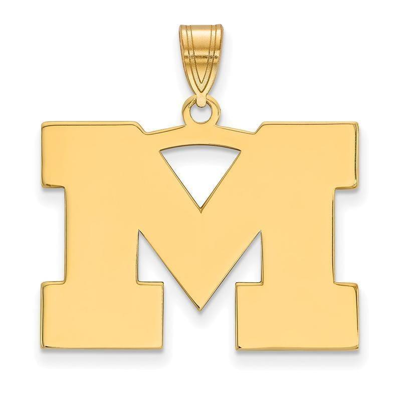 10ky LogoArt Michigan (Univ Of) Large Pendant - Seattle Gold Grillz