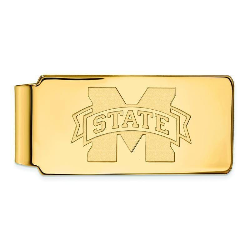 10ky LogoArt Mississippi State University Money Clip - Seattle Gold Grillz