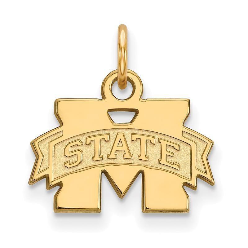 10ky LogoArt Mississippi State University XS Pendant - Seattle Gold Grillz