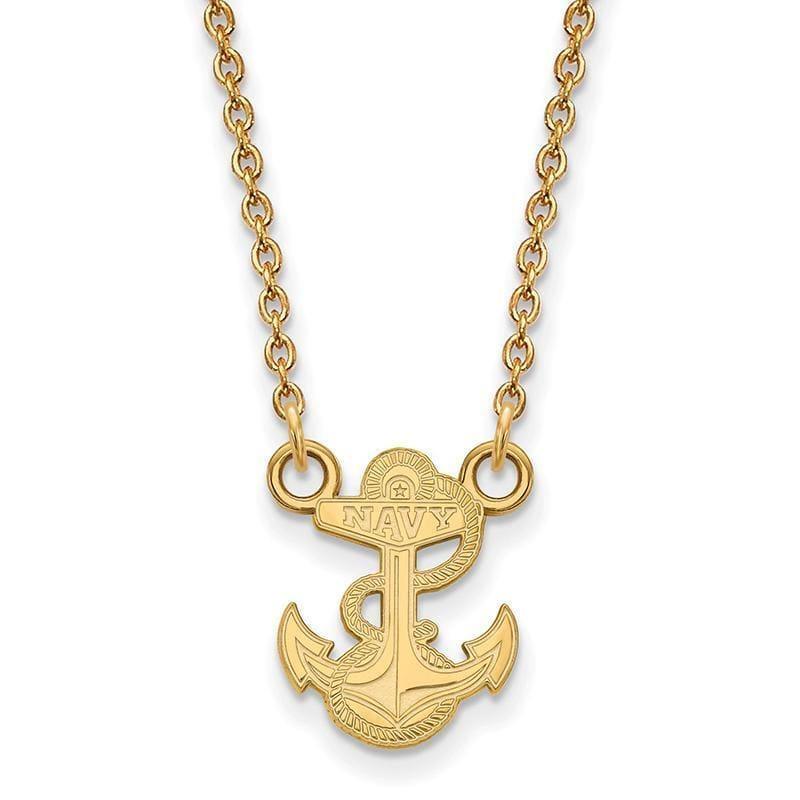 10ky LogoArt Navy Small Pendant w-Necklace - Seattle Gold Grillz