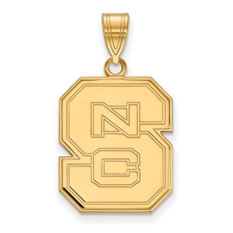 10ky LogoArt North Carolina State University Large Pendant - Seattle Gold Grillz