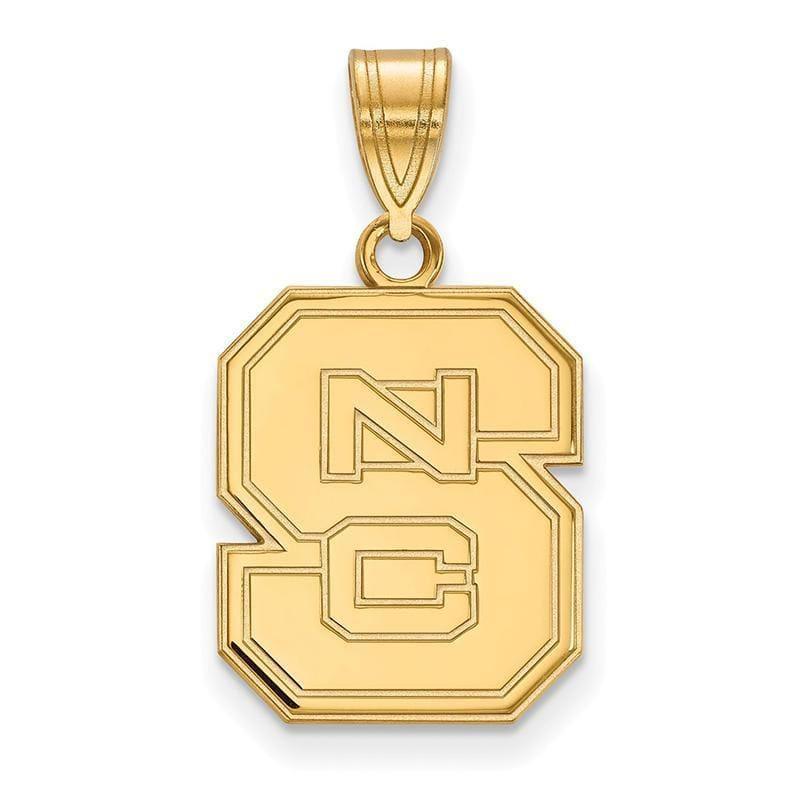 10ky LogoArt North Carolina State University Medium Pendant - Seattle Gold Grillz