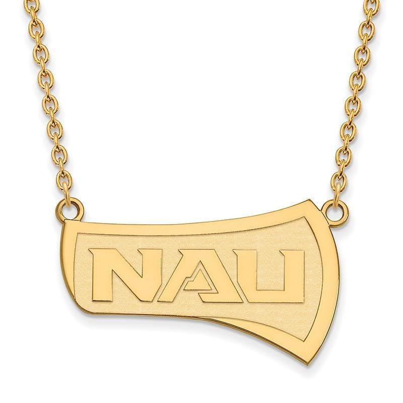 10ky LogoArt Northern Arizona University Large Pendant w-Necklace - Seattle Gold Grillz