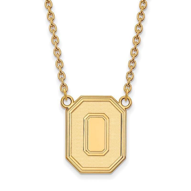 10ky LogoArt Ohio State University Large Pendant w-Necklace - Seattle Gold Grillz