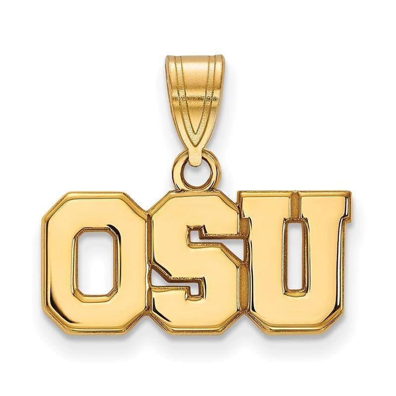 10ky LogoArt Ohio State University Medium Pendant - Seattle Gold Grillz